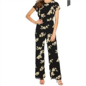Bardot Rina Floral Jumpsuit Black with Florals